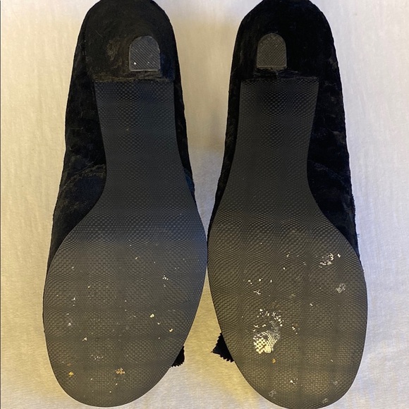 Rocket Dog Black Velvet Heels with Ruffle Accent – Size 8.5 - Picture 8 of 8